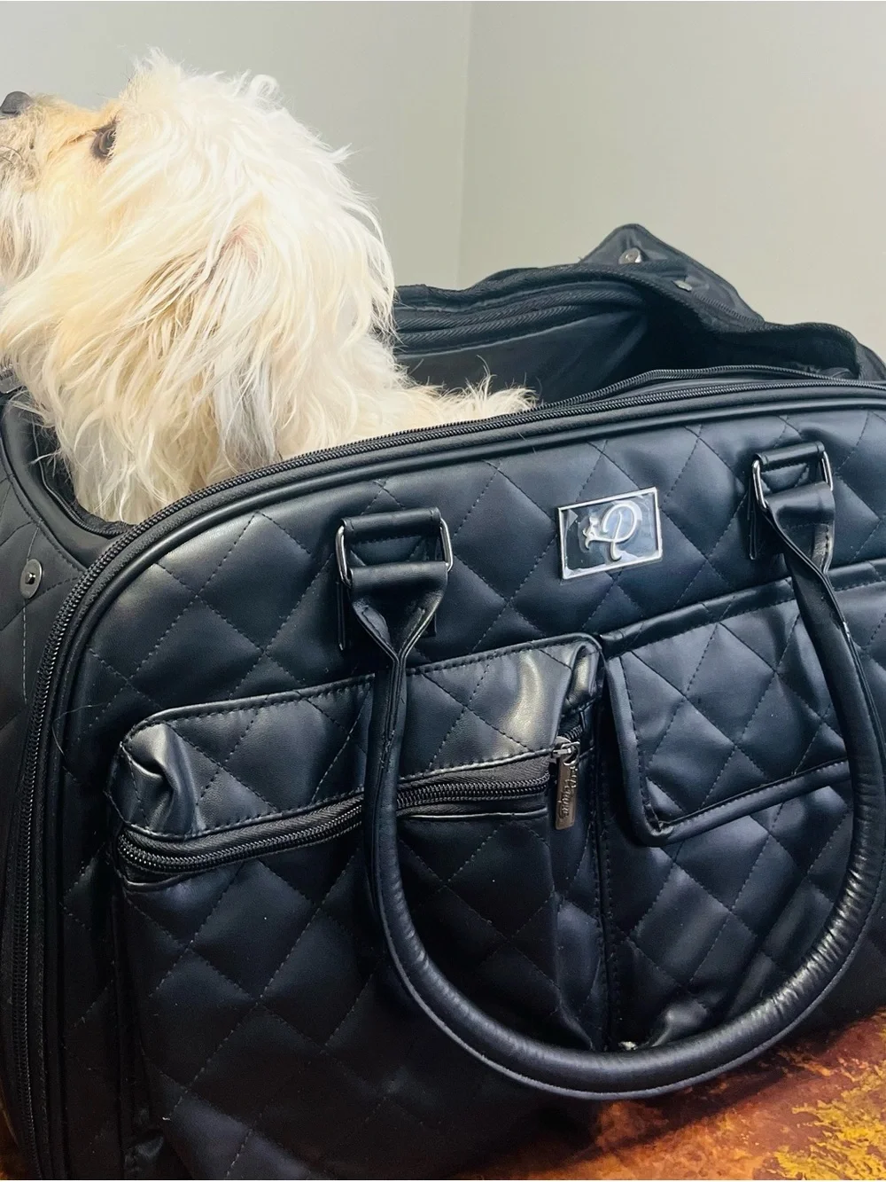 NIB Petique The Lux Pet Carrier - Luxury Vegan Leather - PRICE FIRM